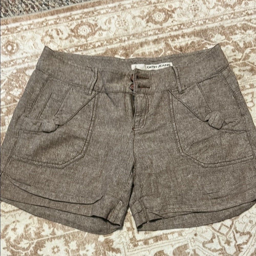 Dkny Women’s Linen Shorts, Size 10